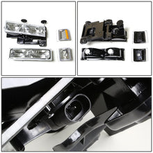 Load image into Gallery viewer, 94-98 Chevrolet C10 Chrome Housing Headlights w/ Amber Corner 8PC