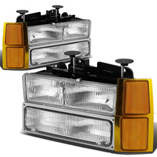 Load image into Gallery viewer, 94-98 Chevrolet C10 OEM Style 8PC Headlight Set Chrome Housing