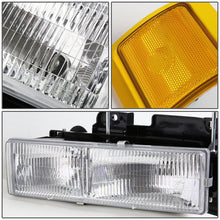 Load image into Gallery viewer, 94-98 Chevrolet C10 OEM Style 8PC Headlight Set Chrome Housing