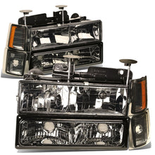 Load image into Gallery viewer, 1994-1998 Chevrolet C10 Smoke Housing Headlights with Amber Corner