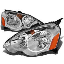 Load image into Gallery viewer, 02-04 Acura RSX Chrome Housing Amber Corner Headlights
