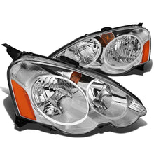 Load image into Gallery viewer, 02-04 Acura RSX Chrome Housing Amber Corner Headlights