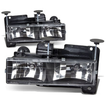 Load image into Gallery viewer, 88-98 Chevrolet C10 Black Housing Headlights 2PC 9005/9006