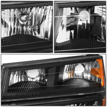 Load image into Gallery viewer, 04-12 Chevrolet Colorado/Canyon Black Housing Headlights w/ Amber Corner