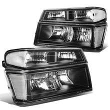 Load image into Gallery viewer, 04-12 Chevrolet Colorado &amp; GMC Canyon Black Housing Headlights 4PC Kit