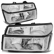 Load image into Gallery viewer, 04-12 Chevrolet Colorado Chrome Housing Clear Corner Headlights 4PC