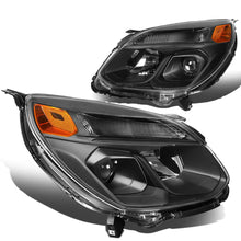 Load image into Gallery viewer, 16-17 Chevrolet Equinox Projector Headlights - Black Housing Amber Corner