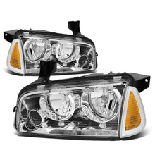 Load image into Gallery viewer, 06-10 Dodge Charger Chrome Housing Headlights w/ Amber Corner
