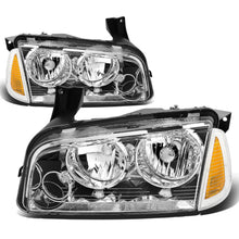 Load image into Gallery viewer, 06-10 Dodge Charger Chrome Housing Headlights w/ Amber Corner