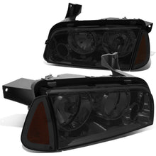 Load image into Gallery viewer, 06-10 Dodge Charger 4PC Smoke Housing Headlights w/ Amber Corner