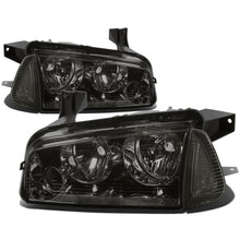 Load image into Gallery viewer, 2006-2010 Dodge Charger Smoke Housing Headlights with Clear Corner