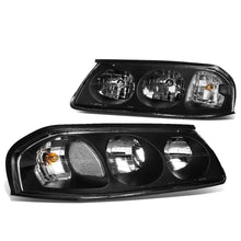 Load image into Gallery viewer, 00-05 Chevrolet Impala Black Housing Clear Corner Headlights