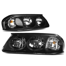 Load image into Gallery viewer, 00-05 Chevrolet Impala Black Housing Clear Corner Headlights