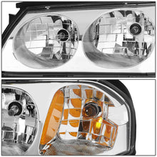 Load image into Gallery viewer, 2000-2005 Chevrolet Impala Chrome Housing Headlights w/ Amber Corner