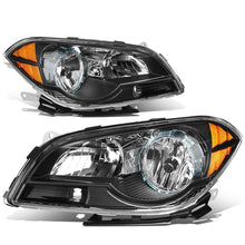 Load image into Gallery viewer, 2008-2012 Chevrolet Malibu Black Housing Headlights with Amber Corner