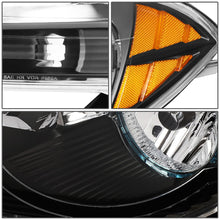 Load image into Gallery viewer, 2008-2012 Chevrolet Malibu Black Housing Headlights with Amber Corner