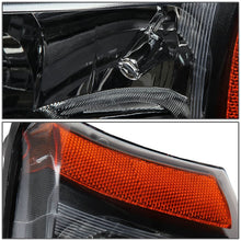 Load image into Gallery viewer, 2003-2006 Chevrolet Silverado Avalanche Black Amber Headlights 2PC