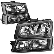 Load image into Gallery viewer, 03-06 Chevrolet Silverado/Avalanche Black Housing Headlights 4PC Set