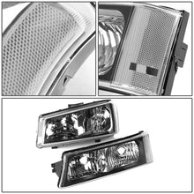 Load image into Gallery viewer, 03-06 Chevrolet Silverado/Avalanche Black Housing Headlights 4PC Set