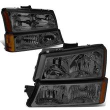 Load image into Gallery viewer, 2003-2006 Chevrolet Silverado Avalanche Smoke Headlights 4PC Set