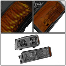 Load image into Gallery viewer, 2003-2006 Chevrolet Silverado Avalanche Smoke Headlights 4PC Set