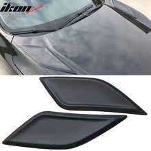 Load image into Gallery viewer, 2016-2020 Honda Civic 10th Gen V1 Black Front Hood Scoop Vents ABS 2PC