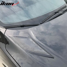 Load image into Gallery viewer, 2016-2020 Honda Civic 10th Gen V1 Black Front Hood Scoop Vents ABS 2PC