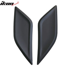 Load image into Gallery viewer, 2016-2020 Honda Civic 10th Gen V1 Black Front Hood Scoop Vents ABS 2PC