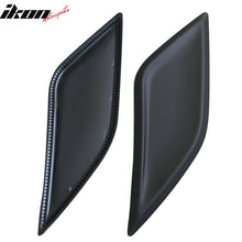 Load image into Gallery viewer, 2016-2020 Honda Civic 10th Gen V1 Black Front Hood Scoop Vents ABS 2PC