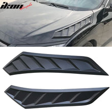 Load image into Gallery viewer, 2016-2020 Honda Civic 10th Gen V2 Style Black Hood Vents ABS