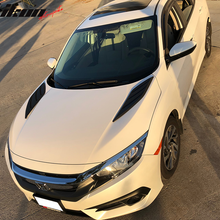 Load image into Gallery viewer, 2016-2020 Honda Civic V3 Unpainted Air Flow Hood Vent Scoop ABS