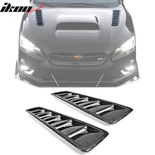 Load image into Gallery viewer, Universal Fitment Air Flow Hood Vent Scoop Bonnet Cover 2PC 20x5in CF