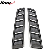 Load image into Gallery viewer, Universal Fitment Air Flow Hood Vent Scoop Bonnet Cover 2PC 20x5in CF