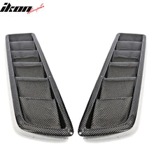 Load image into Gallery viewer, Universal Fitment Air Flow Hood Vent Scoop Bonnet Cover 2PC 20x5in CF