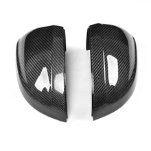 Load image into Gallery viewer, Audi A4 B9 Carbon Fiber Gloss Black Side Mirror Covers With Lane Assist Hole 2017