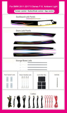 Load image into Gallery viewer, BMW 5 Series F10 / F11 / F18 RHD Interior 64-Color Dynamic Symphony LED Ambient Light Kit 2010 - 2018