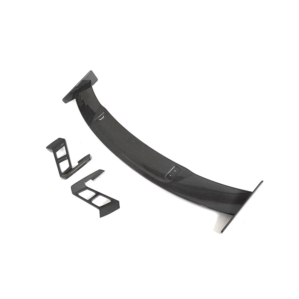 2019–2023 Audi R8 V10 Coupe M-Style High Rear Wing Spoiler – Dry Carbon Fiber