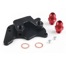 Load image into Gallery viewer, MINI Cooper S Supercharger R56 Aluminum Oil Filter / Oil Cooler Fitting Adapter with AN10 Fittings