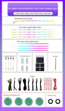 Load image into Gallery viewer, BMW X3 G01 / X4 G02 / G08 Interior 64-Color Symphony Rainbow LED Ambient Light Kit 2018 - 2024