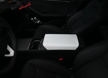 Load image into Gallery viewer, 2024-2025 Tesla Model 3 White Center Console Lid Armrest Cover Pad TPE
