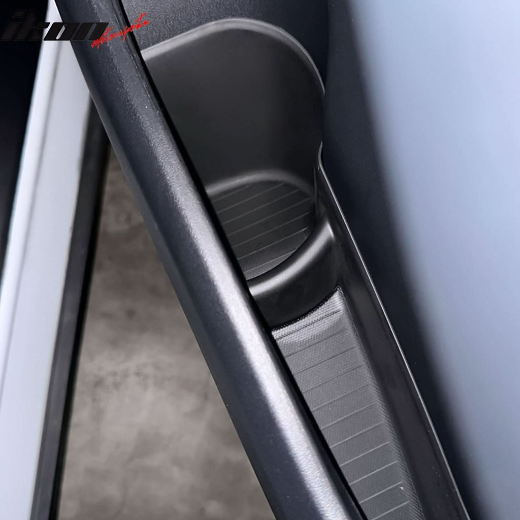 2020-2023 Tesla Model Y Black Door Side Storage Box Injection TPE 4PCS
