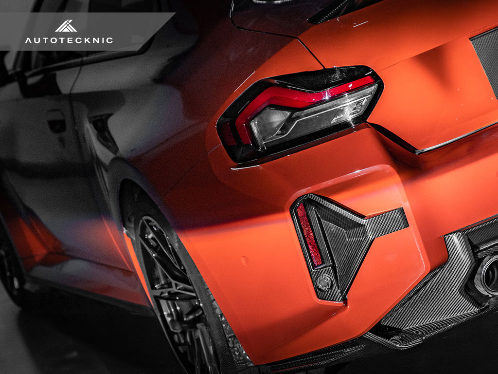 AutoTecknic Dry Carbon Rear Bumper Reflector Trim Set - G87 M2