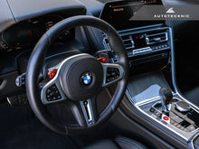 Load image into Gallery viewer, AutoTecknic Replacement Carbon Steering Wheel Top Cover - F91/ F92/ F93 M8