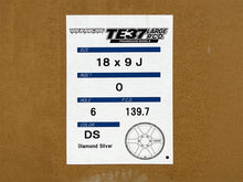Load image into Gallery viewer, Volk Racing TE37 Large PCD Progressive Model II 18x9 +0 6x139.7 Diamond Silver (Set of 4)