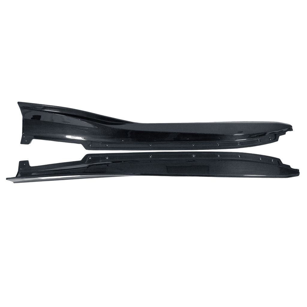 Chevrolet Corvette C8 Z06/ E Ray/ ZR1/ Grand Sport Carbon Fiber Side Rocker Extensions/ Side Skirts