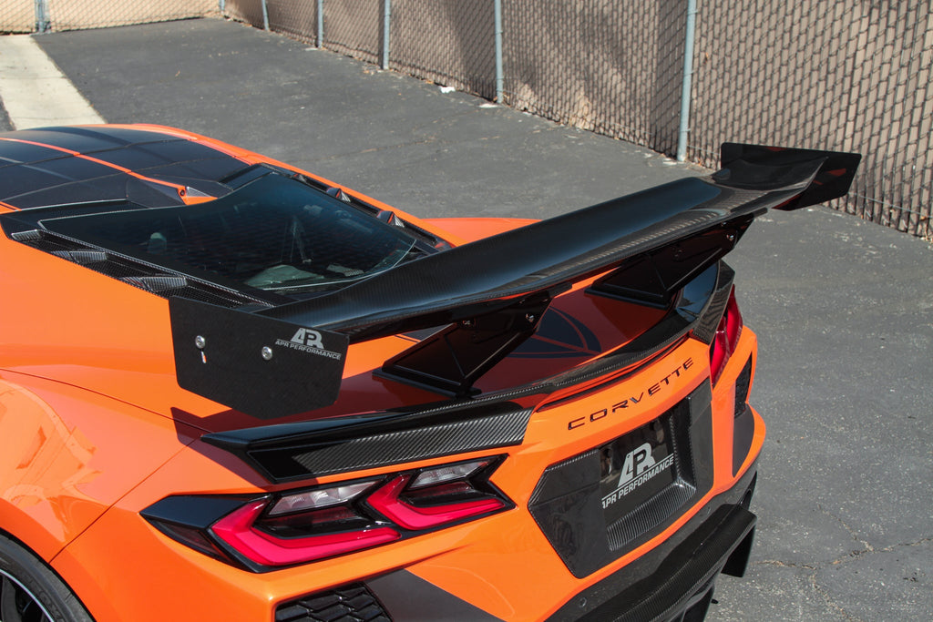 Chevrolet Corvette C8 Convertible GTC500 Carbon Fiber Adjustable Wing