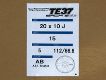 Load image into Gallery viewer, Volk Racing TE37 Saga S-Plus A.S.T. 20x10 +15 / 20x11 +15 5x112 A.S.T. Brushed - G80 M3 / G82 M4 / G87 M2 (Set of 4)