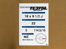 Load image into Gallery viewer, Volk Racing TE37 Saga SL 18x9.5 5x114.3 +22 Matte Gunbronze (Set of 4)