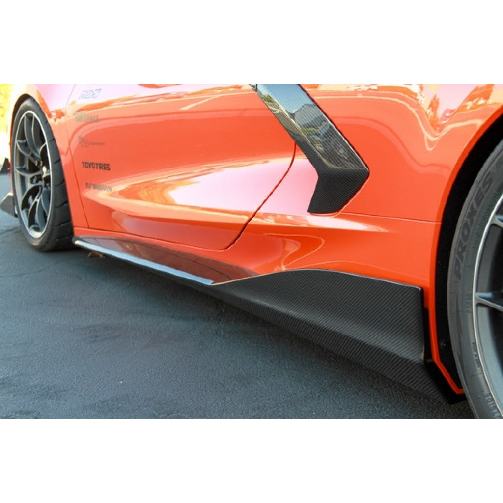 APR Chevrolet Corvette C8 Side Rocker Extensions | Side Skirt 2020-UP
