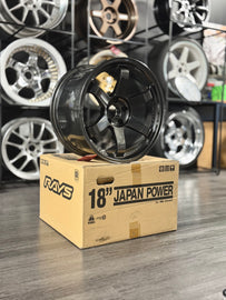 Volk Racing TE37SL 18x11 +18 5x114.3 Diamond Black (Set of 4)  | WVDAE18EPB